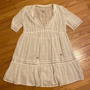 Knox Rose Short Sleeve White Dress - Size Small